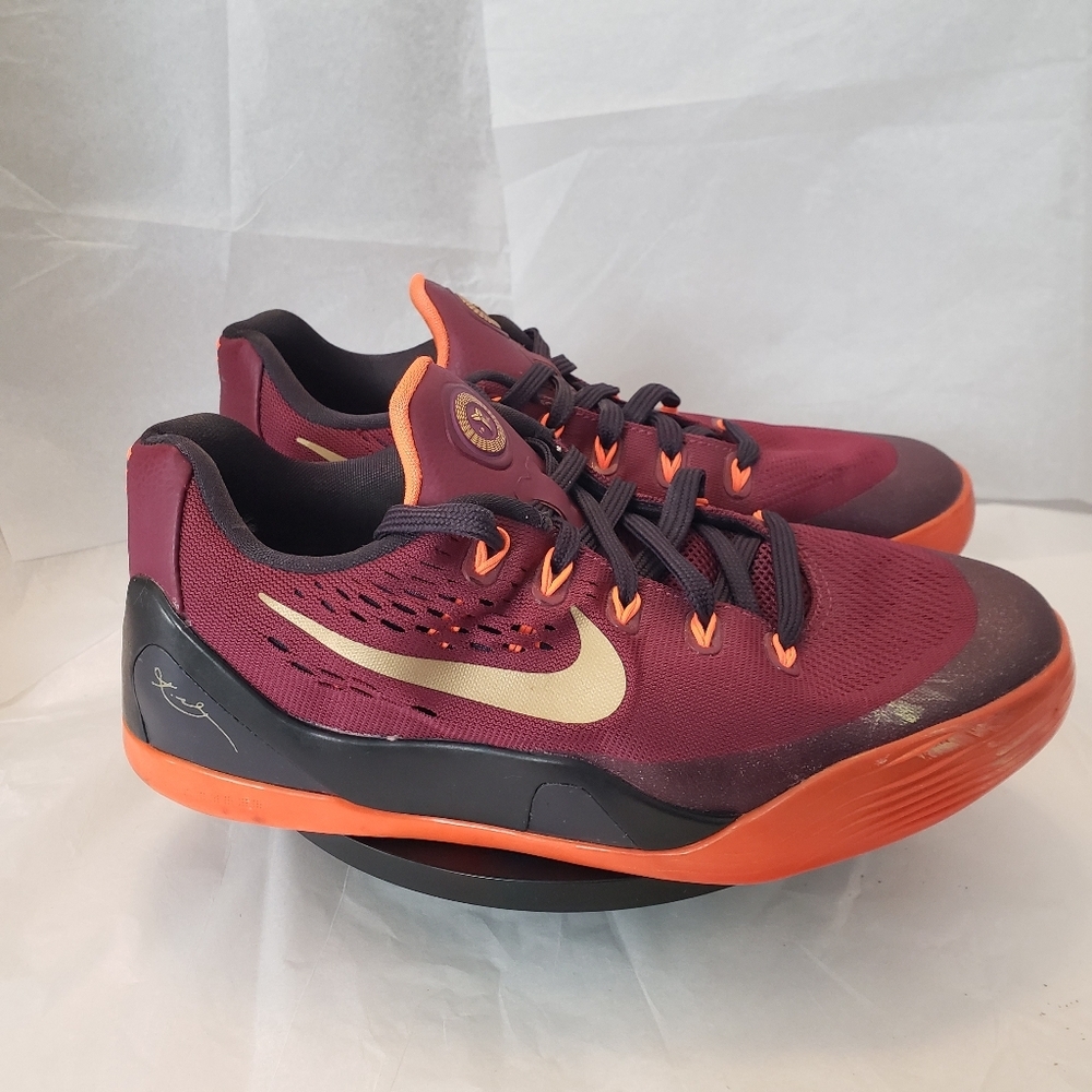 Nike Kobe 9 EM IX Deep Garnet (GS)  Size 5.5Y- Wmns 7 653593-601 (2014)